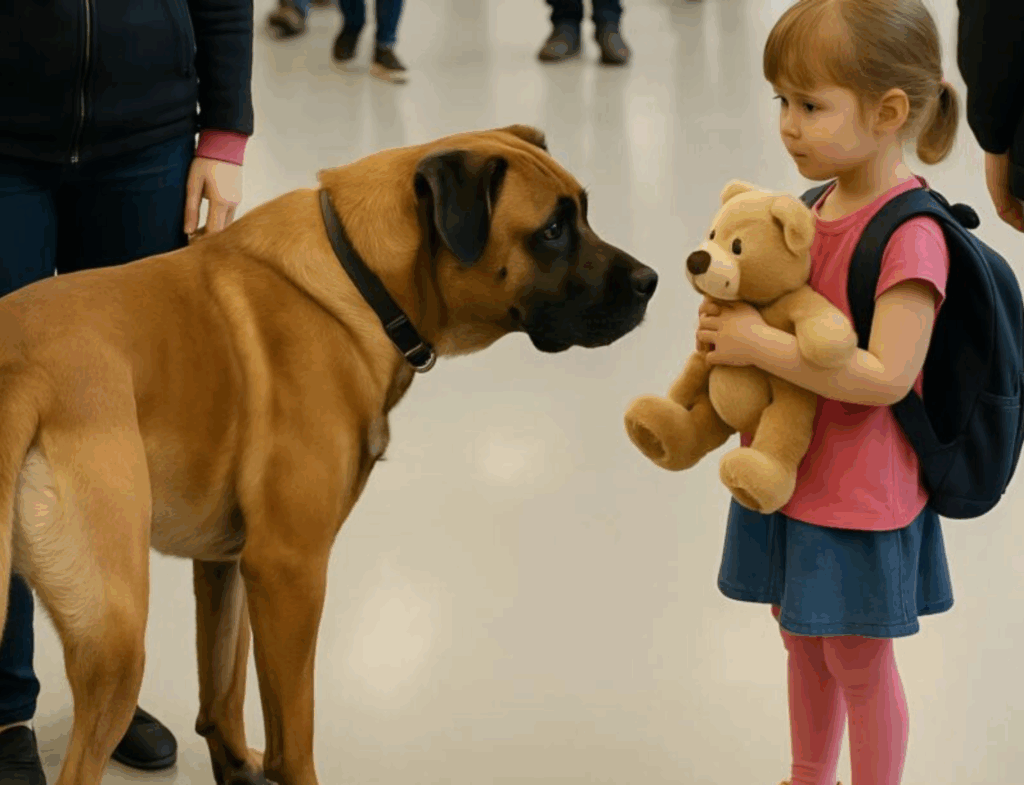 A szolgálati kutya ugatni kezdett, amikor meglátott egy 5 éves kislányt, majd kitépte a plüssjátékot a kezéből: és ekkor történt valami váratlan