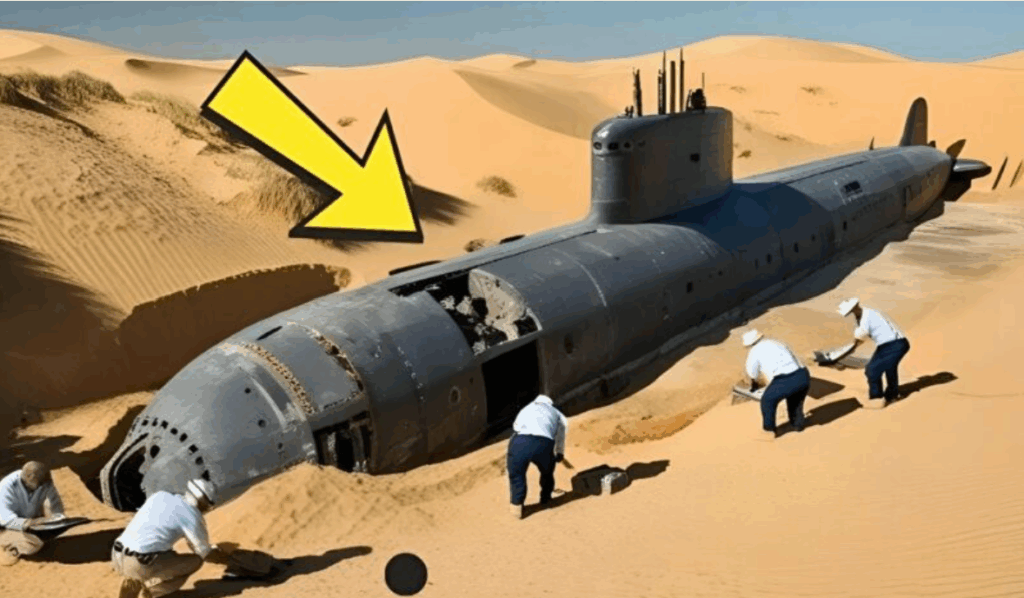 Tudósok egy régi tengeralattjárót találtak a sivatag közepén: mindenki megdöbbent, amikor meglátták, mi volt a hajó belsejében.