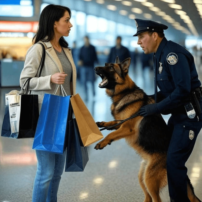 A szolgálati kutya kétségbeesetten ugat egy nőre… De amikor a rendőrség feltárta a sokkoló igazságot, már túl késő volt…